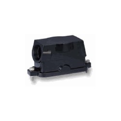 Capot 24B, Aluminium moulé sous pression, acier inoxydable, IP68/IP69K, Sortie horizontale, PG21